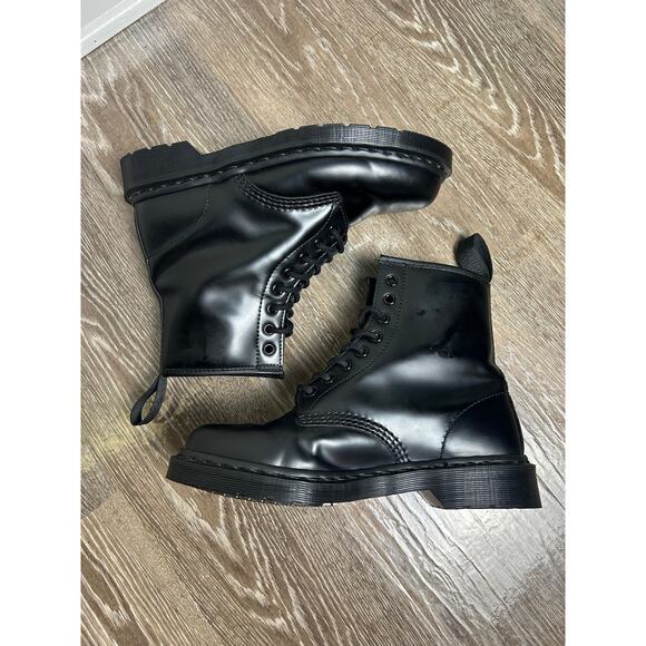 dr martens 1460 jadon mono size 8m or 9l - Picture 3 of 5